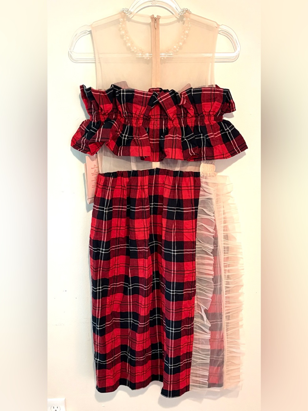 New Simone Rocha x H&M tartan plaid and tulle dress - Picture 9 of 10